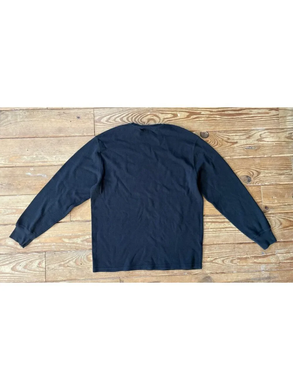 Polo Ralph Lauren Men's Sleepwear Long Sleeve Shirt Black Cotton Large